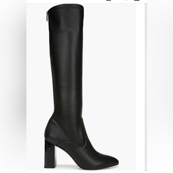 Franco Sarto Black Katherine Knee High Boot Wide Calf - Picture 3 of 11